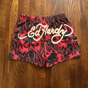 Ed hardy mesh basketball shorts size medium